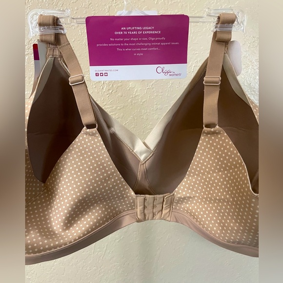 Olga Women Wire Free Cloud 9 Bra Size 3XL Nude Color Supportive Pink Nude - Picture 2 of 5